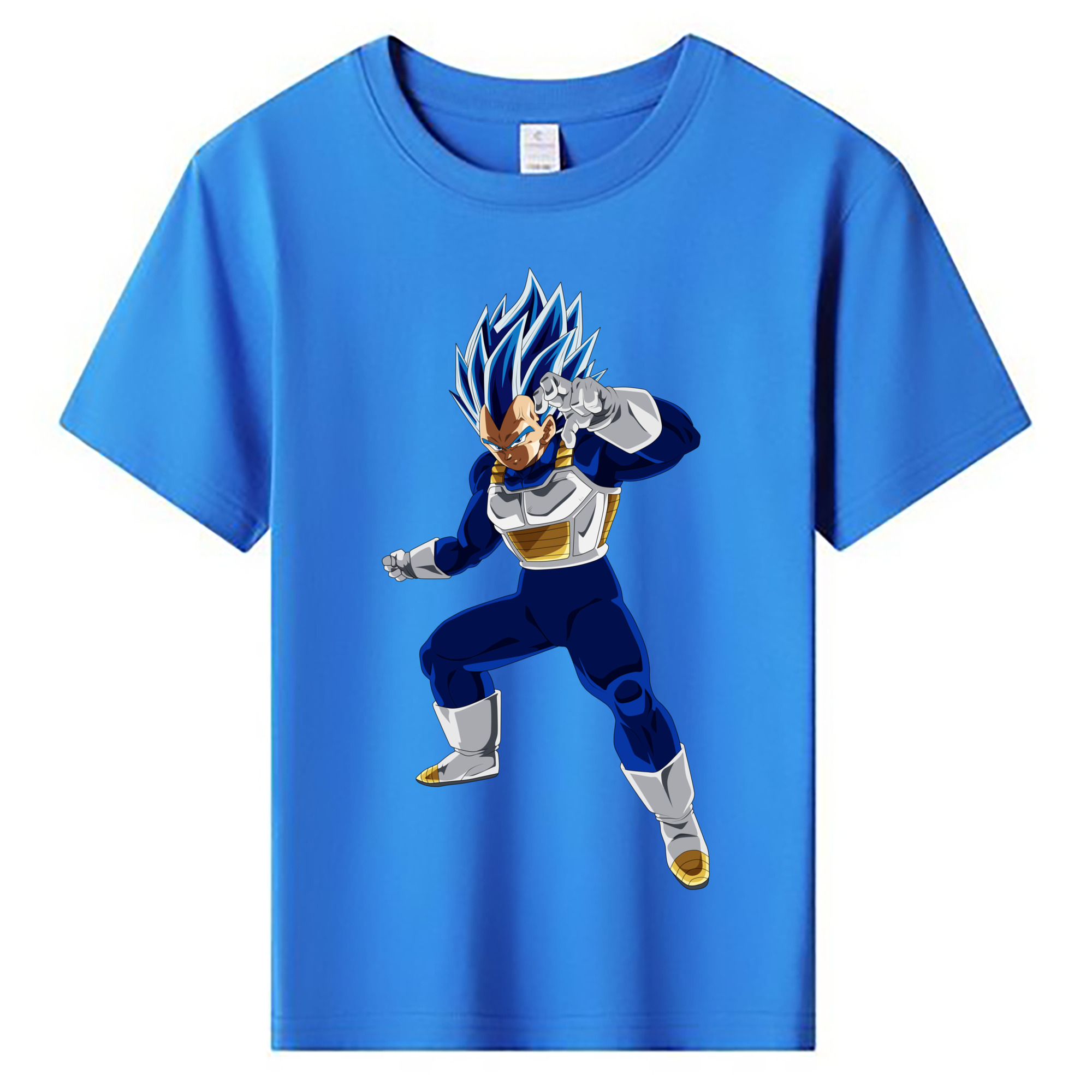 （画像用） ドラゴンボール ベジータ四世（Bejīta Yonsei）DRAGON BALL Vegeta IV 綿100％キッズTシャツ（フロントプリント）